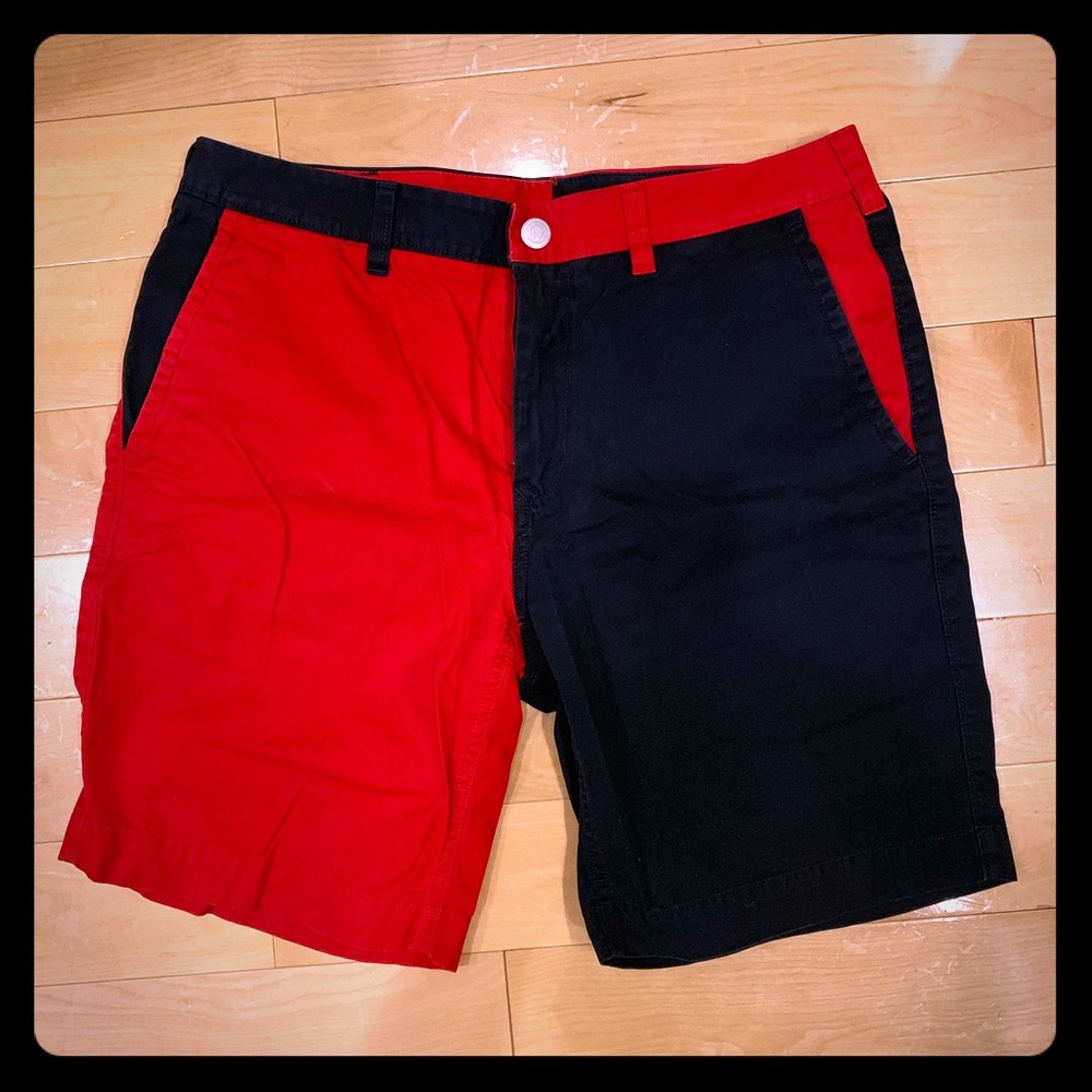 Bonobos shorts, worn once. Navy & red, size 31